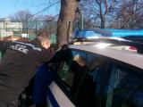 Strnci mstsk policie na besed v Sadsk